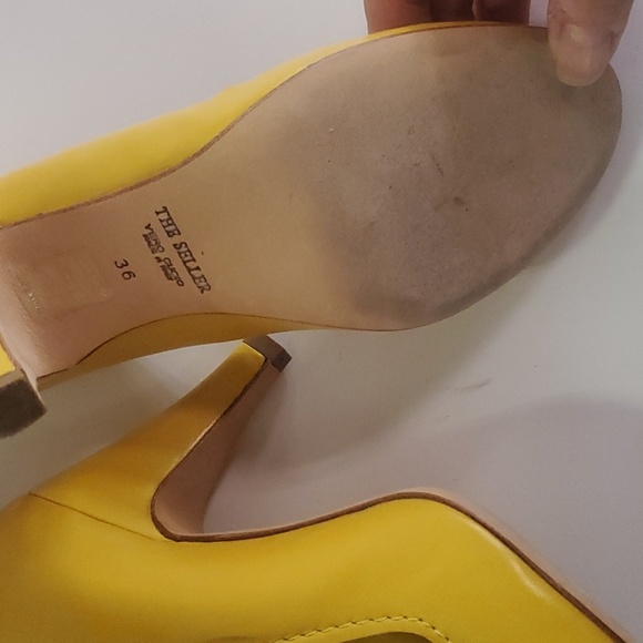 The seller yellow heels sz 36 - Picture 6 of 7